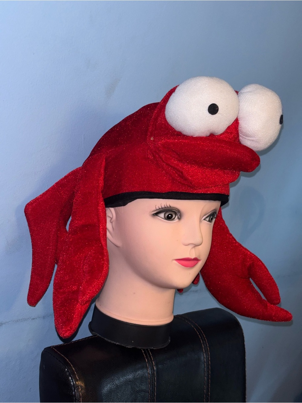 Plush Crab / Lobster Costume Hat Red costume halloween